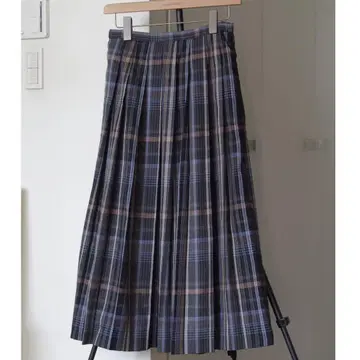URBAN RESEARCH DOORS 체크 플리츠 스커트 M 롱