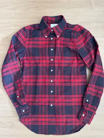 BLACK FLEECE 빨검 체크 플란넬 셔츠 BB1