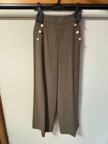 센터 프레스 와이드 팬츠