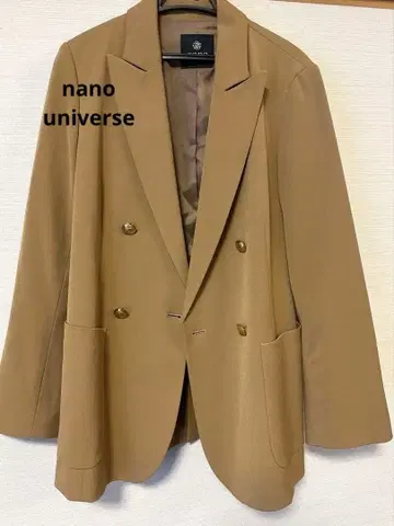나노 유니버스 골드 버튼 더블 브레스트 자켓