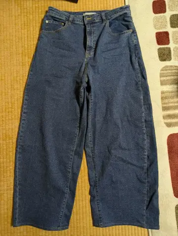 미사용에 가까운 [UNFILO DENIM] 배럴 레그 데님 XXL