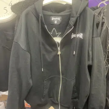 SupplieR 블랙 후드티 L