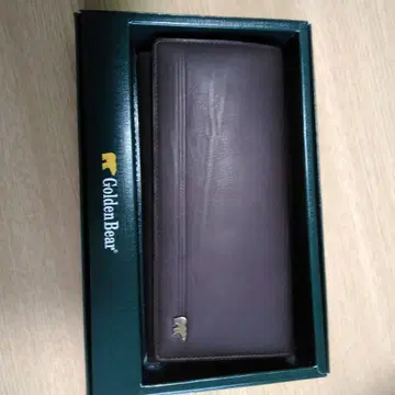 Golden Bear 다크 브라운 접이식 지갑