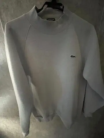 Lacoste 그레이 하이넥 트레이닝복