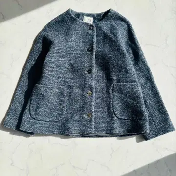 샐리 스콧 자켓 숏코트 노카라 사이즈 11