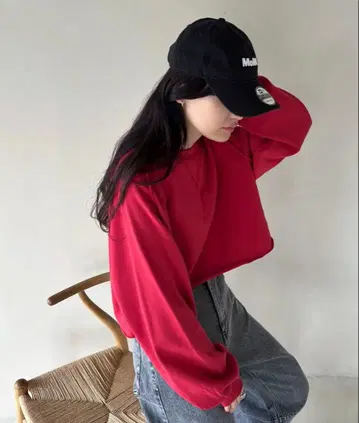 [택 포함 새상품] feepur 아웃락 래글런 숏 맨투맨 완판 색상