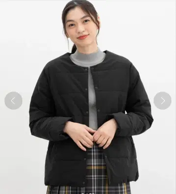 [미사용] Honeys 노카라 라이트 블루종 블랙