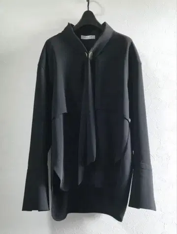 ADORE 조젯 보타이 블라우스 티어드 38 블랙 어도어