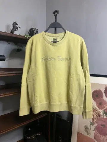 Eddie Bauer 에디 바우어 로고 자수 맨투맨 그린