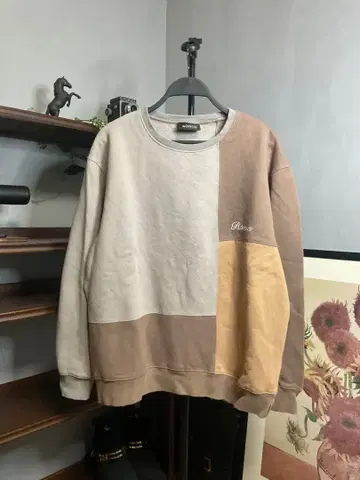 ronin division 브라운 패치워크 트레이닝복 L 사이즈