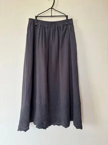 SM2 스캘럽 롱 개더 스커트 미사용