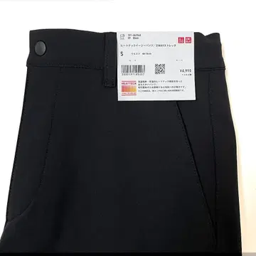 UNIQLO 히트텍 이지 팬츠 / 2WAY 스트레치 (S 사이즈 블랙)