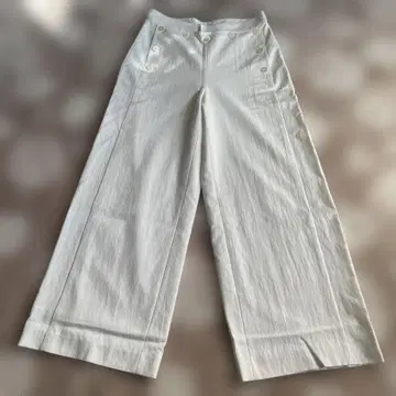 23구 화이트 와이드 팬츠 사이즈 40