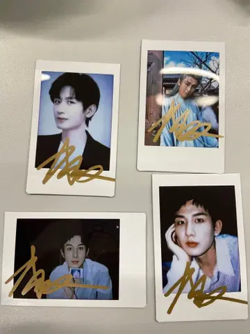 성의 폴라로이드 친필 사인 모음