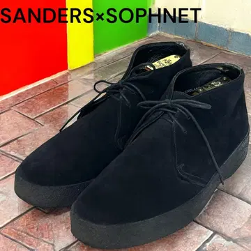 [컨디션 최상] 썬더스 x 소프넷 스웨이드 처카 부츠 블랙 25.5