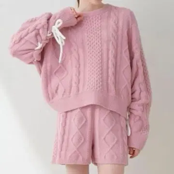 세트 gelato pique (젤라토 피케) 아란 풀오버 sweet