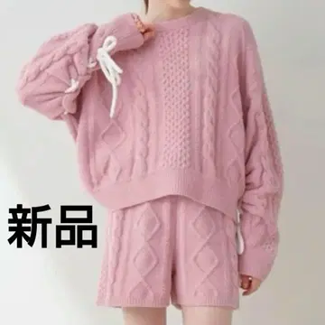 세트 gelato pique (젤라토 피케) 아란 풀오버 sweet