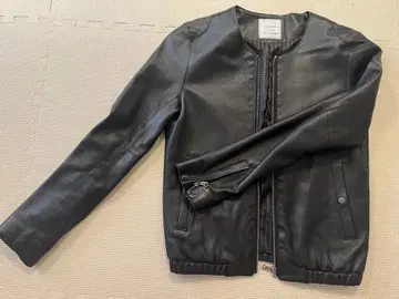 블랙 가죽 자켓 사이즈 36