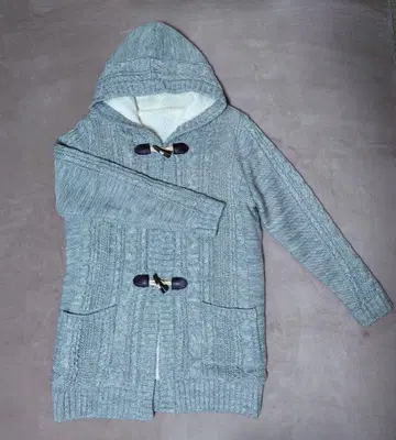 여성용 니트 후드티 L