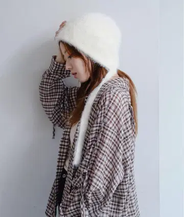 Kastane 퍼 리본 비니