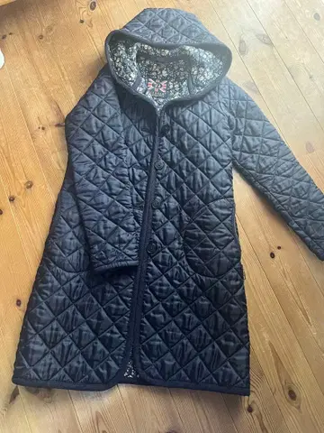 LAVENHAM 네이비 퀼팅 코트 롱 기장 LIBERTY 리버티