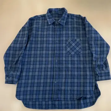 Dazy 체크 무늬 셔츠 L 사이즈 네이비 계열