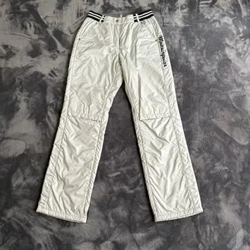 Munsingwear 그레이 스트레이트 다운 팬츠