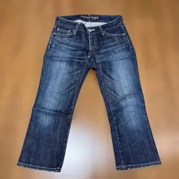 Crystal Sylph 다크 블루 숏 데님