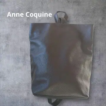 [새상품급] Anne Coquine 가죽 2way 백팩 핸드백 블랙