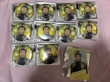 3년 Z반 긴파치 선생님 곤도 이사오 캔뱃지 사진풍 카드 11점