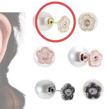 마리콴트 라메 에포 비쥬 데이지 귀걸이 골드