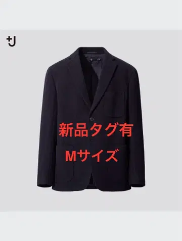 [ 새상품 ] 유니클로 +J 울 블렌드 오버 사이즈 자켓 M 사이즈