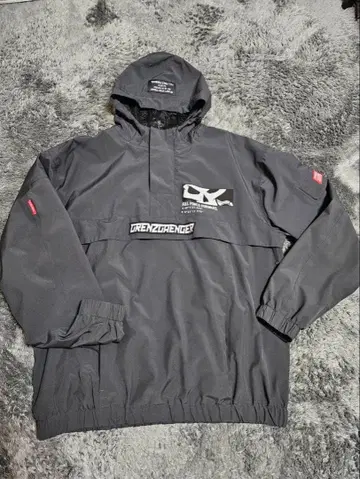 GRANZGAENGER 후드 부착 나일론 자켓 XXL 그레이