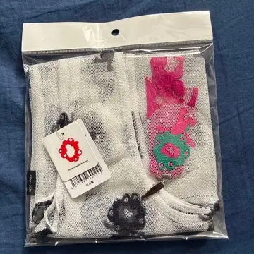 미야쿠미야쿠 레이스 에코백 모노톤 핑크 클립 포함