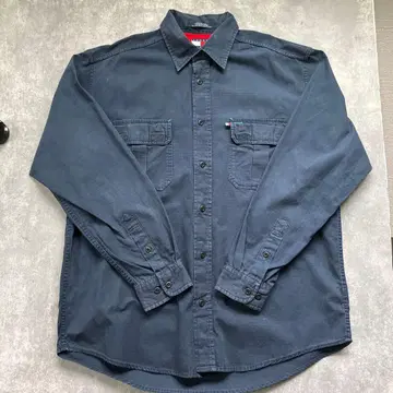 TOMMY JEANS 네이비 셔츠