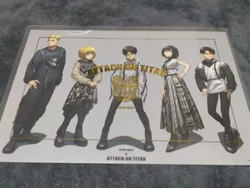 원 스포 A4 포스터 클리어 파일 진격의 거인 리바이 엘빈