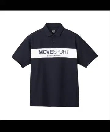MOVE SPORT 블랙 피케 셔츠