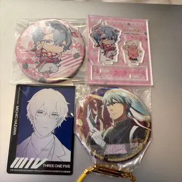 SideM S.E.M 하사미 미치오 캔뱃지 트레이딩 카드 아크릴 스탠드