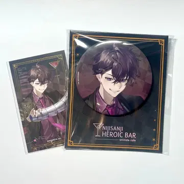 HEROES 애니메이트 카페 캔뱃지 트레이딩 카드 사에키 잇테츠