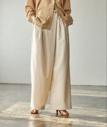 [셋업 가능] 린넨 랩 팬츠 S 사이즈