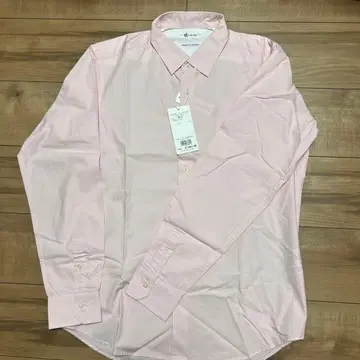 핑크 긴팔 셔츠 L 사이즈 코튼 100%