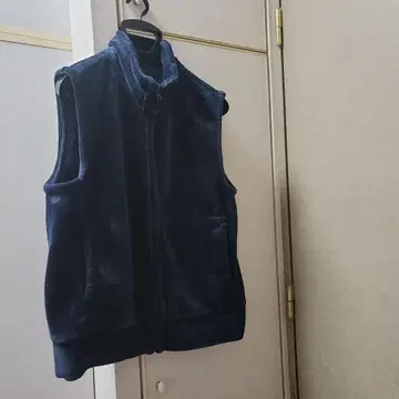 무인양품 착용 담요 플리스 베스트 네이비 사이즈 L~XL
