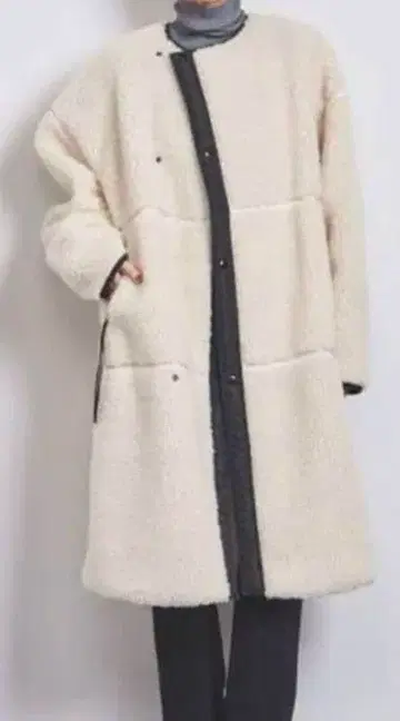 HYKE 보아 롱 코트 21AW 사이즈 1