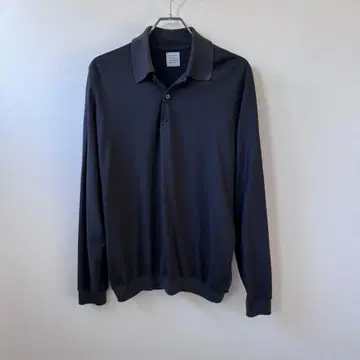 새상품급 ggg 니트 피케 셔츠 M 차콜