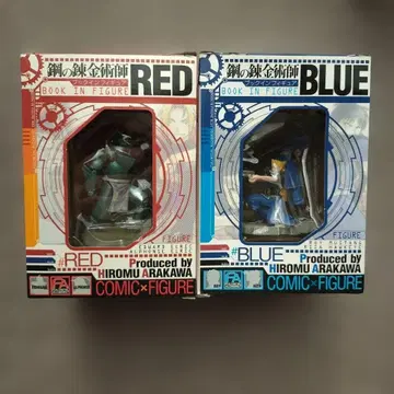 강철의 연금술사 북인피규어 레드&블루 피규어만