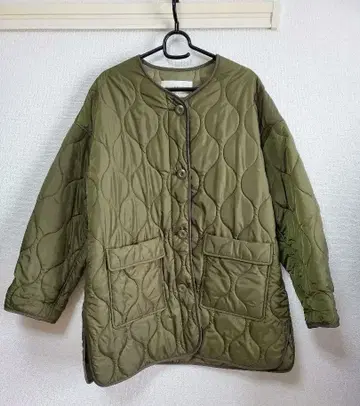 Ray BEAMS 퀼팅 자켓 올리브