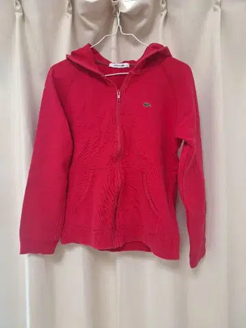 LACOSTE 후드 부착 집업 38 레드