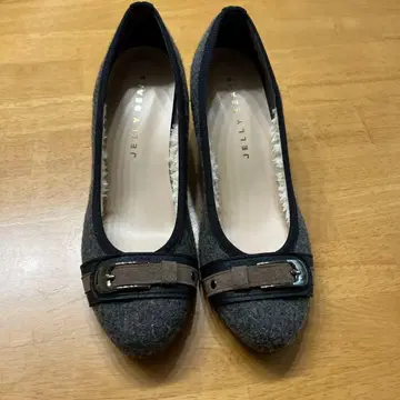 JELLY BEANS 그레이 울 펌프스