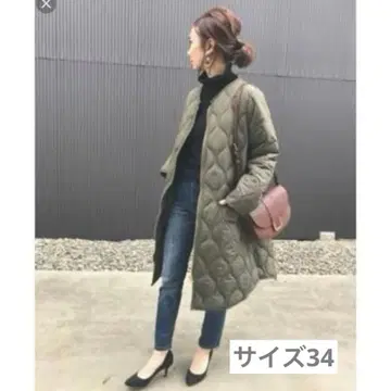 엠마 테일러 퀼팅 자켓 2way 라이너 포함 34