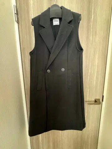 [ 당일 배송 ] ZARA 블랙 더블 브레스트 베스트 XS